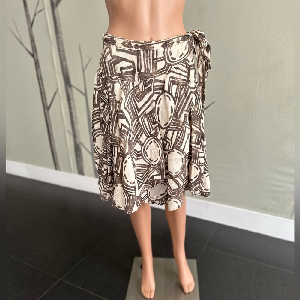 Size M Zara Wrap Linen Skirt